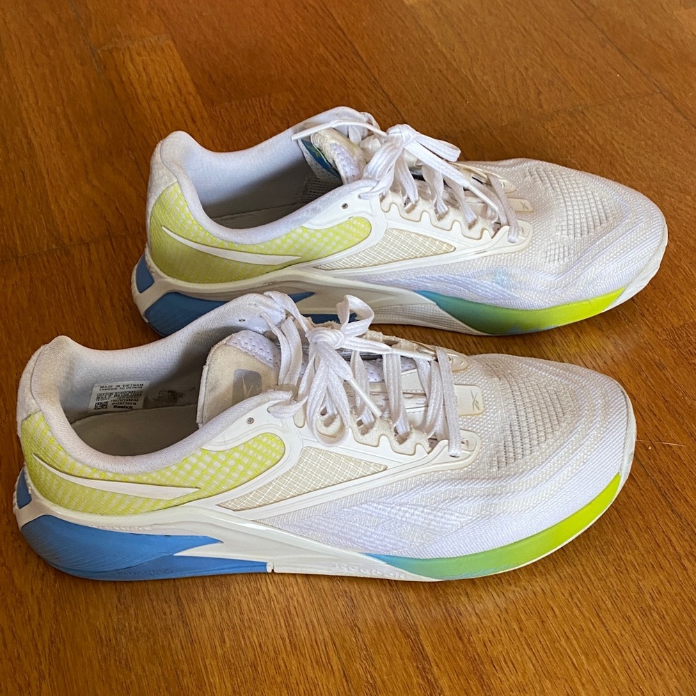 Reebok NANO X2 with Yellow and Blue Accents